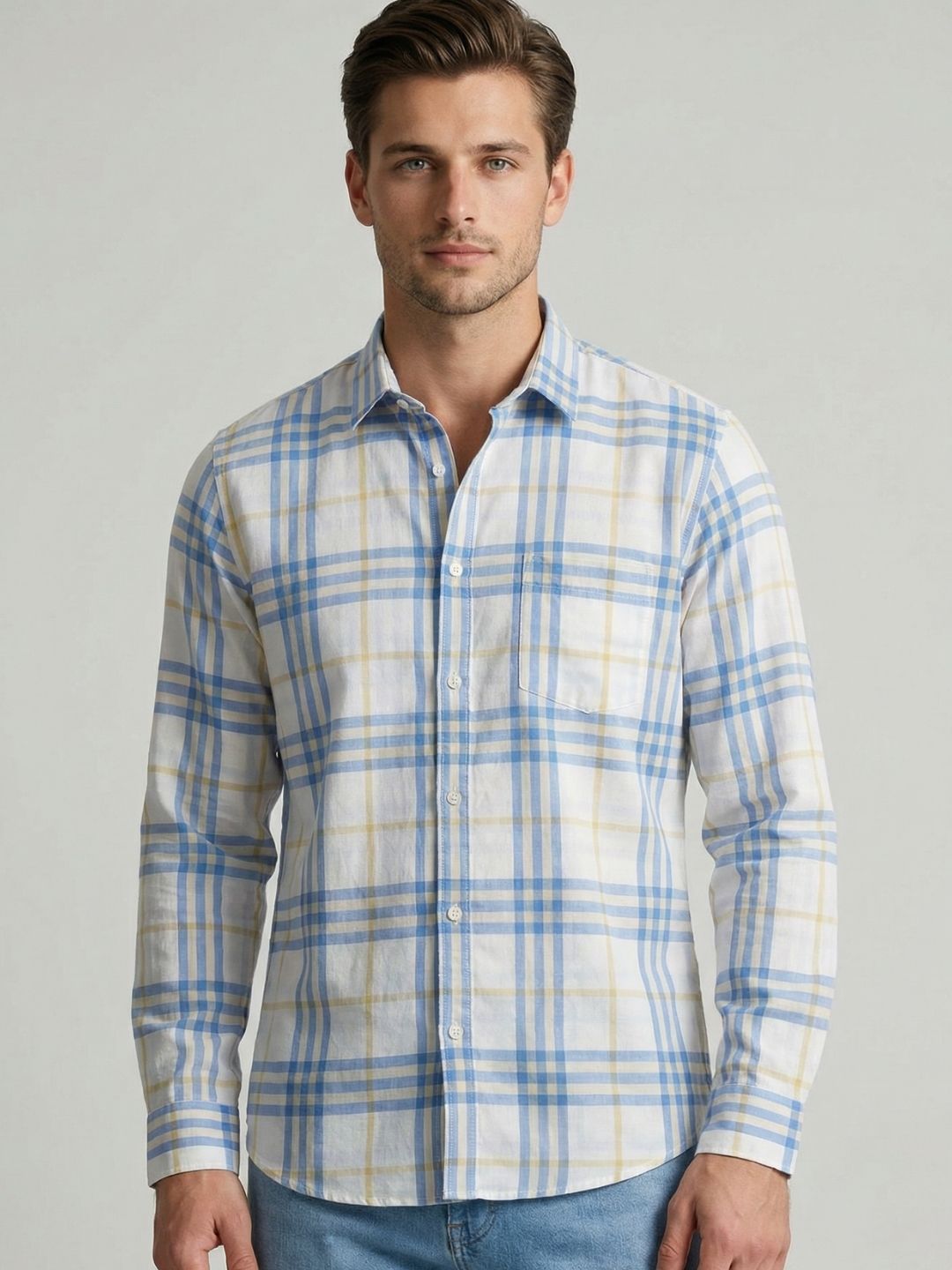 Checks L/S Shirt Twill Yarn Dyed