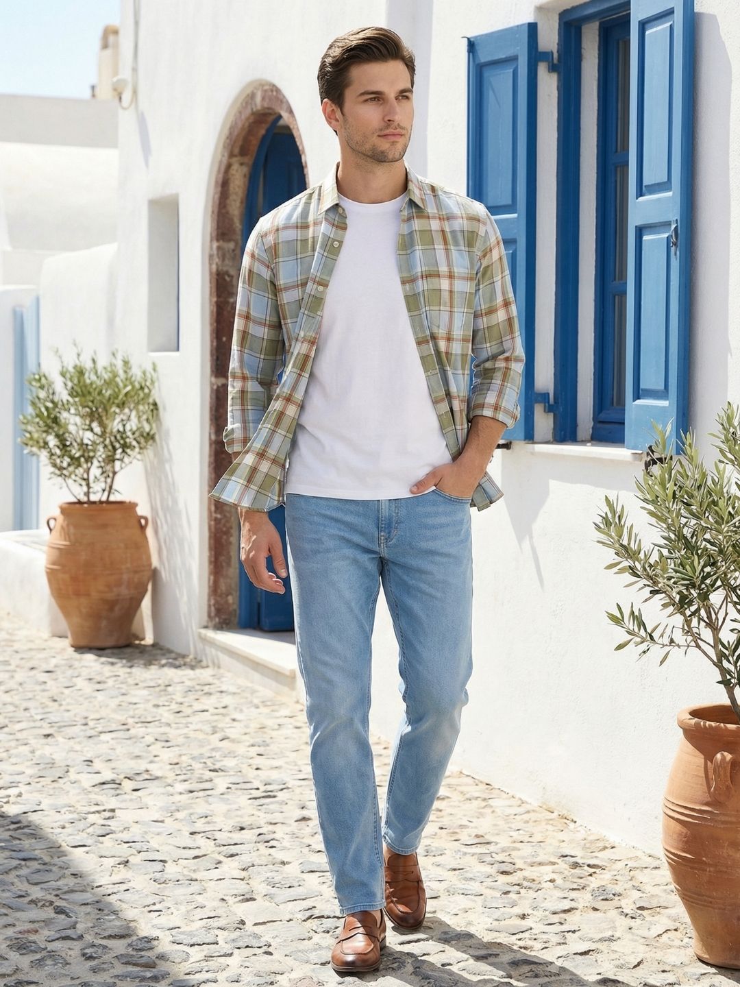 Checks L/S Shirt Twill Yarn Dyed