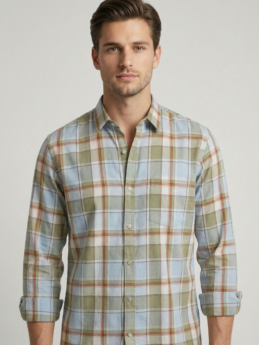 Checks L/S Shirt Twill Yarn Dyed
