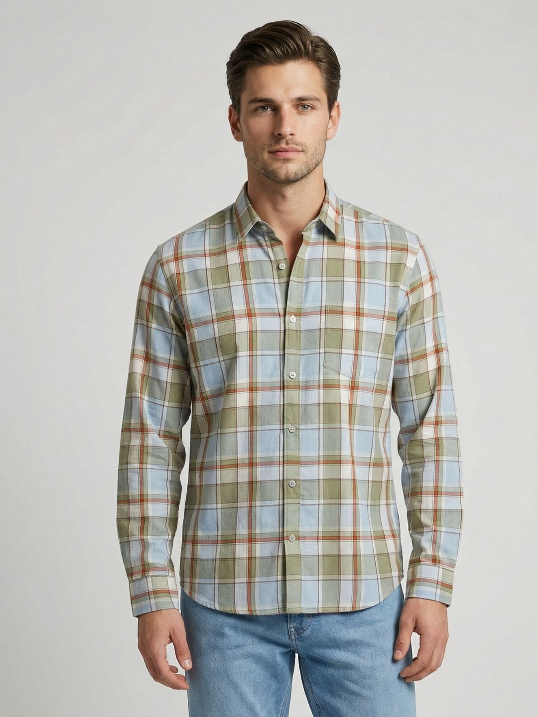 Checks L/S Shirt Twill Yarn Dyed