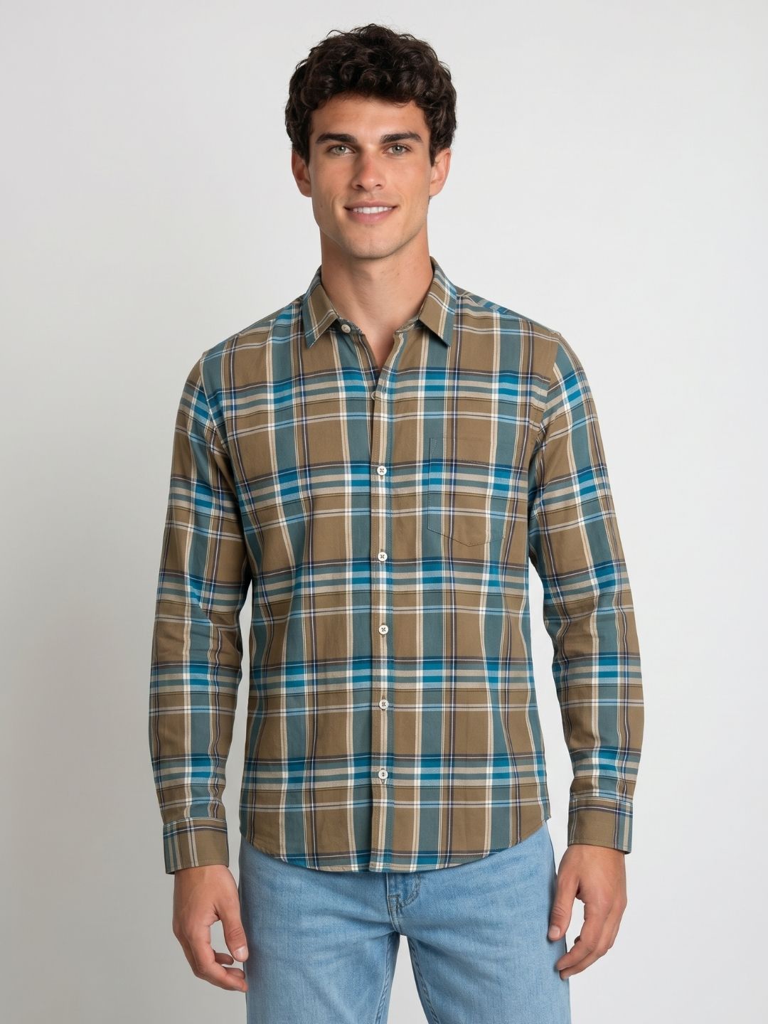 Checks L/S Shirt Oxford Yarn Dyed