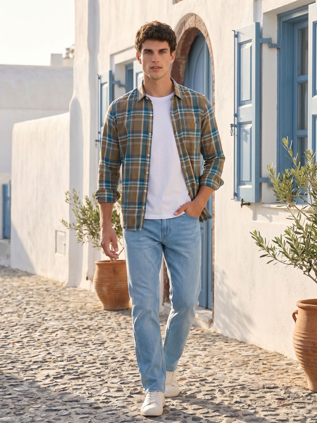 Checks L/S Shirt Oxford Yarn Dyed