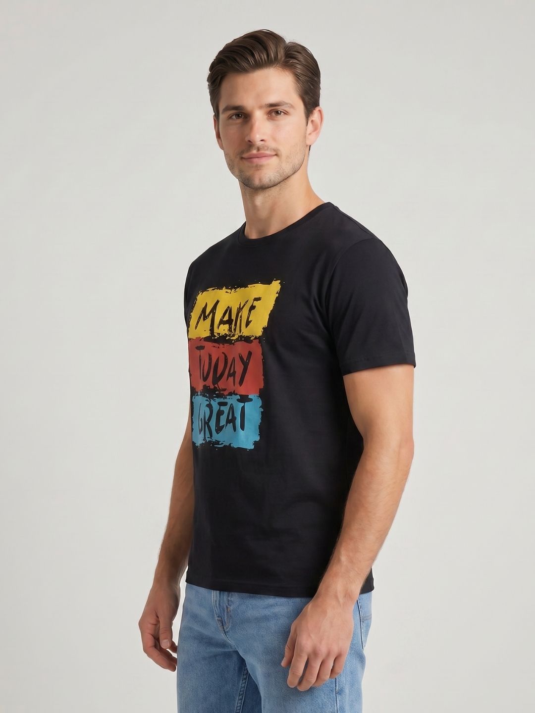 Round Neck Tee Heavy Jersey Knit