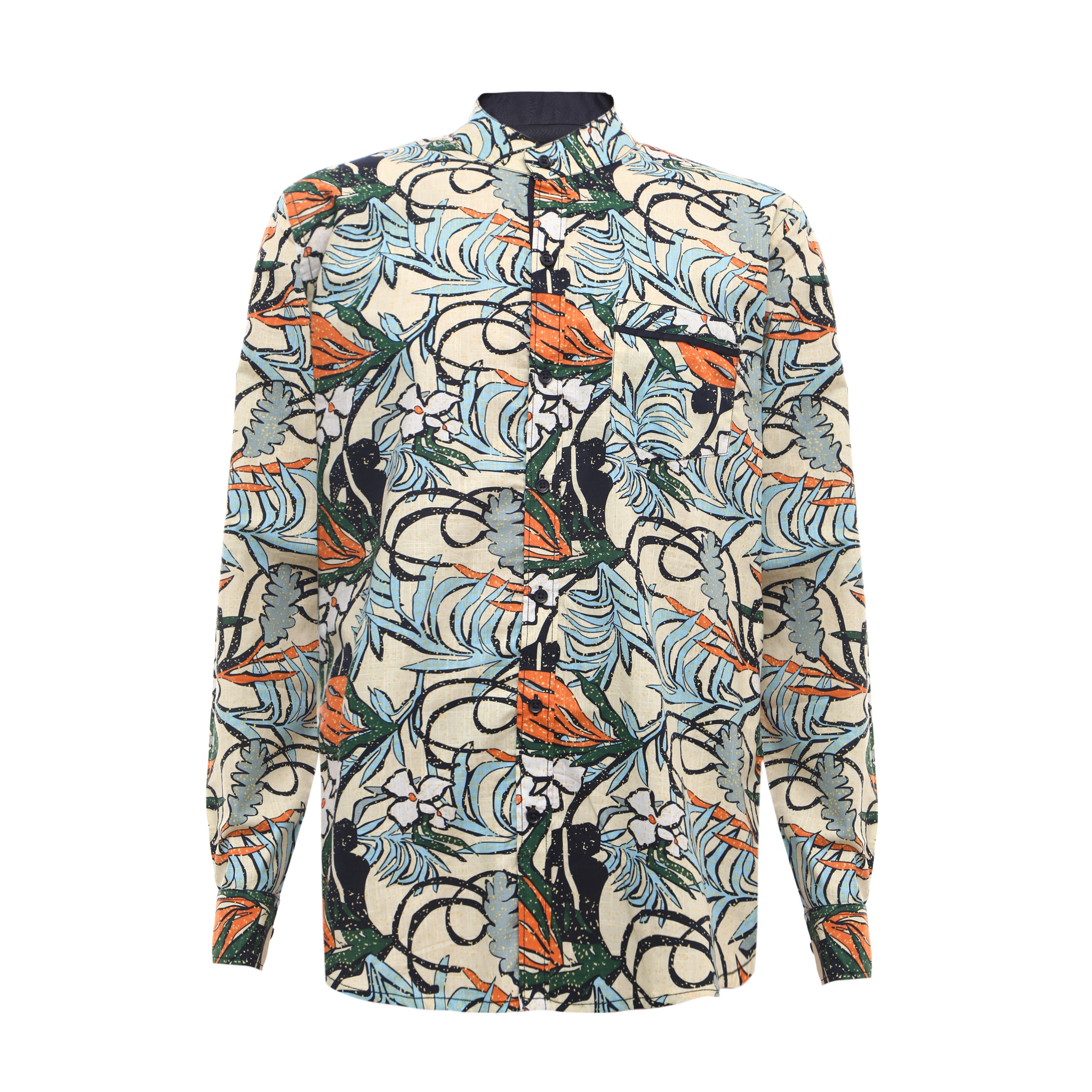 Boca Peasant Print  L/S